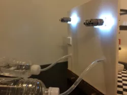 Miniature Light covers front & back  (bathroom)