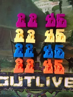 Outlive Board Game Hero Team Markers