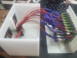 Raspberry Pi Zero Rack with fan mounts.