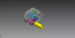 RS-540 Gearbox for 3d printed Drivetrain of Ossum Jeep