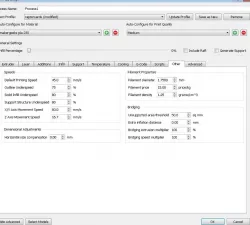 Sample gcode for testing skirts, temp upload