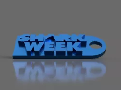 Shark Week Keychain