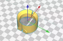 Shimano FH-IM70 spacer ring for Garmin ant+ sensor - OpenSCAD source