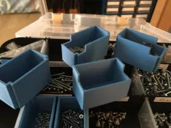 Small boxes for dividing double side storage box compartments 