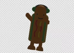snap chat dancing hotdog