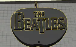 The Beatles Apple Logo - Keychain