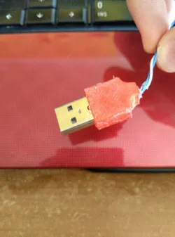USB male plug case
