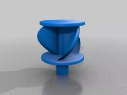 vertical axis wind turbine generator 3 sails design