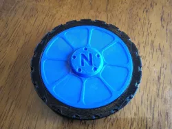 Wheel fidget spinner - complete with tire