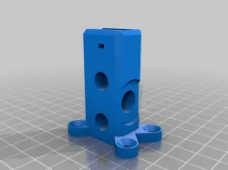 Y axis corner with countersunk screw lugs