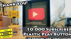 10,000 Subscriber Plastic Play Button