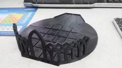 3-path dice tower base with openlock dungeon tile texture