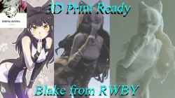 3D PRINT READY!! Blake Belladonna from RWBY