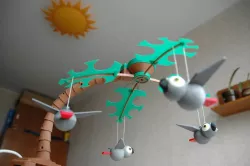 Baby Mobile (with parrots)