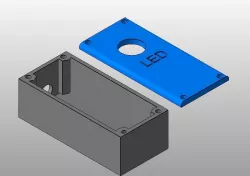 case for button ot switch for v-slot mount