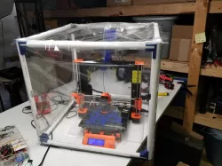 Cheap PVC and plastic 3D printer enclosure 