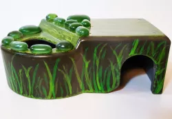 Creature House / Corner Hide Away - for Fish Tank / Aquarium / Terrarium
