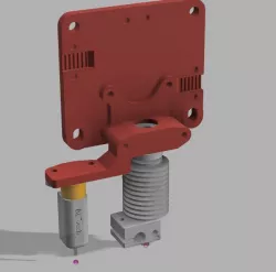 D-Bot Hotend clamp with BLTouch mount