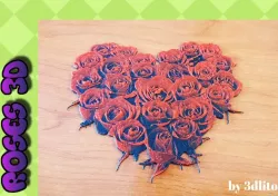 DRAWING 3D Roses