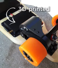 Electric skateboard motor mount - Caliber trucks