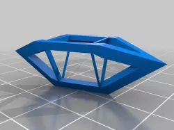 Elongated triangular bipyramid gem