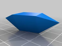 Elongated triangular bipyramid gem solid