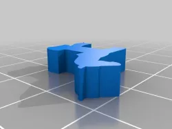 Fighter Meeple With Horse Mount