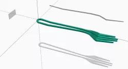 Fork - Extruded XYZ Planes Intersection Experiment 
