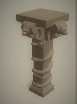 Gargoyle and Snake Column