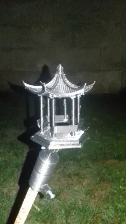 Miniature Chinese Pavillion with support