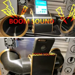 Mobile Phone Dock with passive Boom Sound (NEW Add-On)