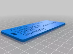 My Customized Customizer Version of luggage label