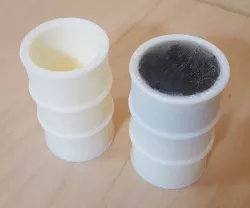Oil Drum / Barrel with Cutout Area for Weight