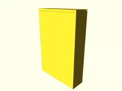 Parameterized box with rotating cap