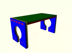projector screen : lasercut supports for ceilling_monting 