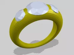 Ring with 3 Diamonds