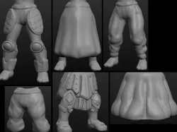 Sculptris OBJ Bits: Fantasy Pants and Skirts