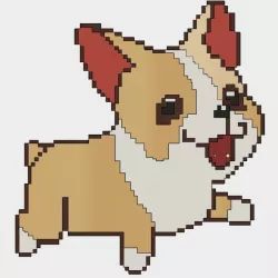 Swimming Corgi
