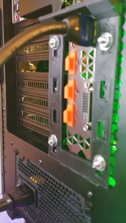 Vertical Gpu mounting bracket case back plate
