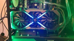 Vertical GPU mounting bracket