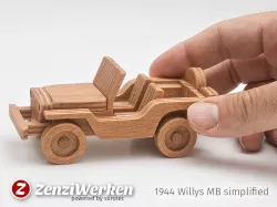 Willys MB simplified cnc/laser
