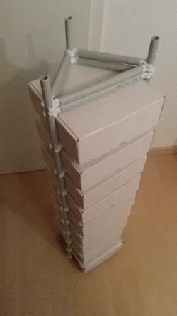 16mm pipe frame for stacking / storage filament carton boxes