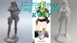 3D PRINT READY!! Yang Xiao Long from RWBY