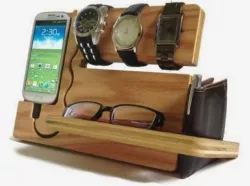 Bedside Dock for phone, key, wallet, glasses and watches