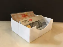 Card holder box (stackable)
