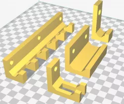 [Customizable] Basic wall mounted hook with screws