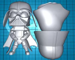 Cute Darth Vader (Easier Printing)