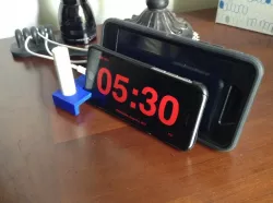 Dual iPhone and Apple watch stand w/ Chapstick holder