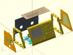 Electronics Enclosure for Arduino Mega or Rambo Mini and LCD Graphic or LCD 2004 Controller