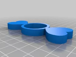fidget spiner heart 